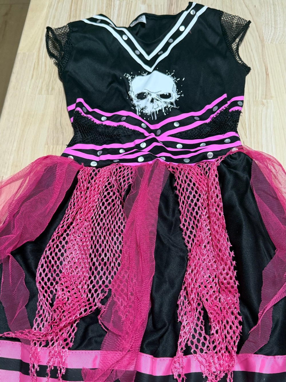 Spirit Black and Hot Pink Skull Tutu Dress